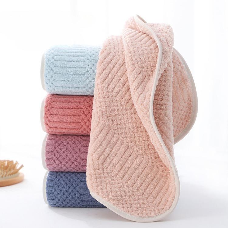 Auspicious Grid Thickened Absorbent Towel
