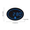Motorcycle Digital Clock Smart LED Display Motorbike Voltage Temperature Meter For Women Teens Cycling Enthusiasts Commuting