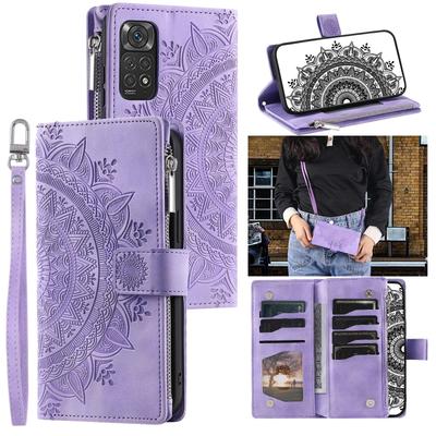 Zipper Wallet Leather Case for XiaoMi Redmi Note 11 Pro 10s 9 9C 9T 12 Lite 12T 11T POCO X4 X3 NFC Multi Cards Solt Phone Cover