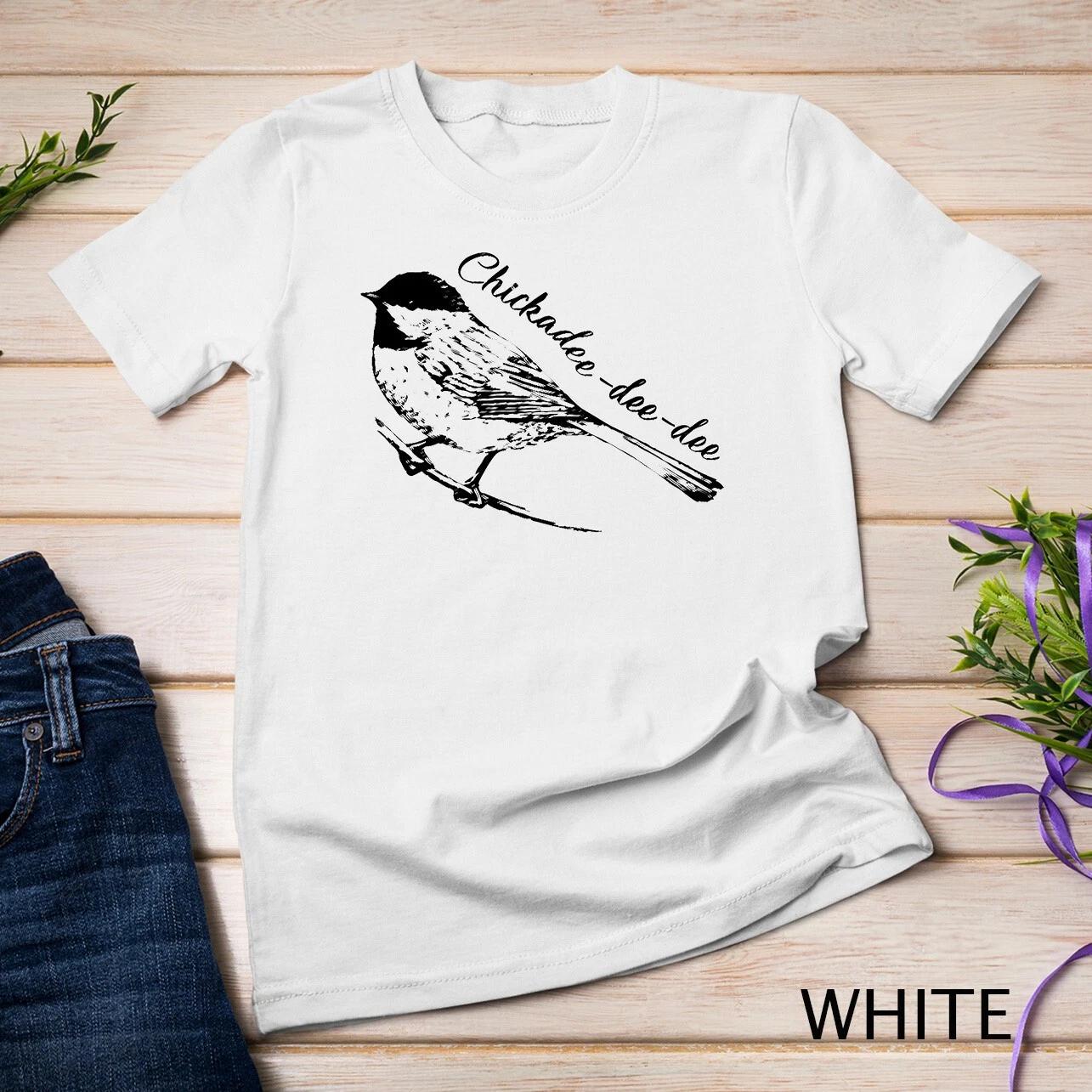 Black Capped Chickadee Bird Shirt Unisex T-shirt XL