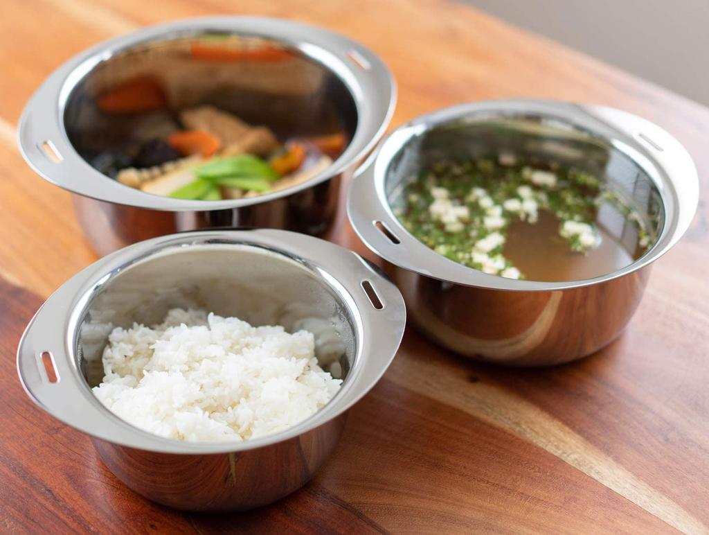 Miyazaki Seisakusho Jutoku Zestaw Garnków Garnek do Sosu Pokrywka Uchwyt Jednoręczny (16/18/20 cm) Wielofunkcyjny JN-ST-1