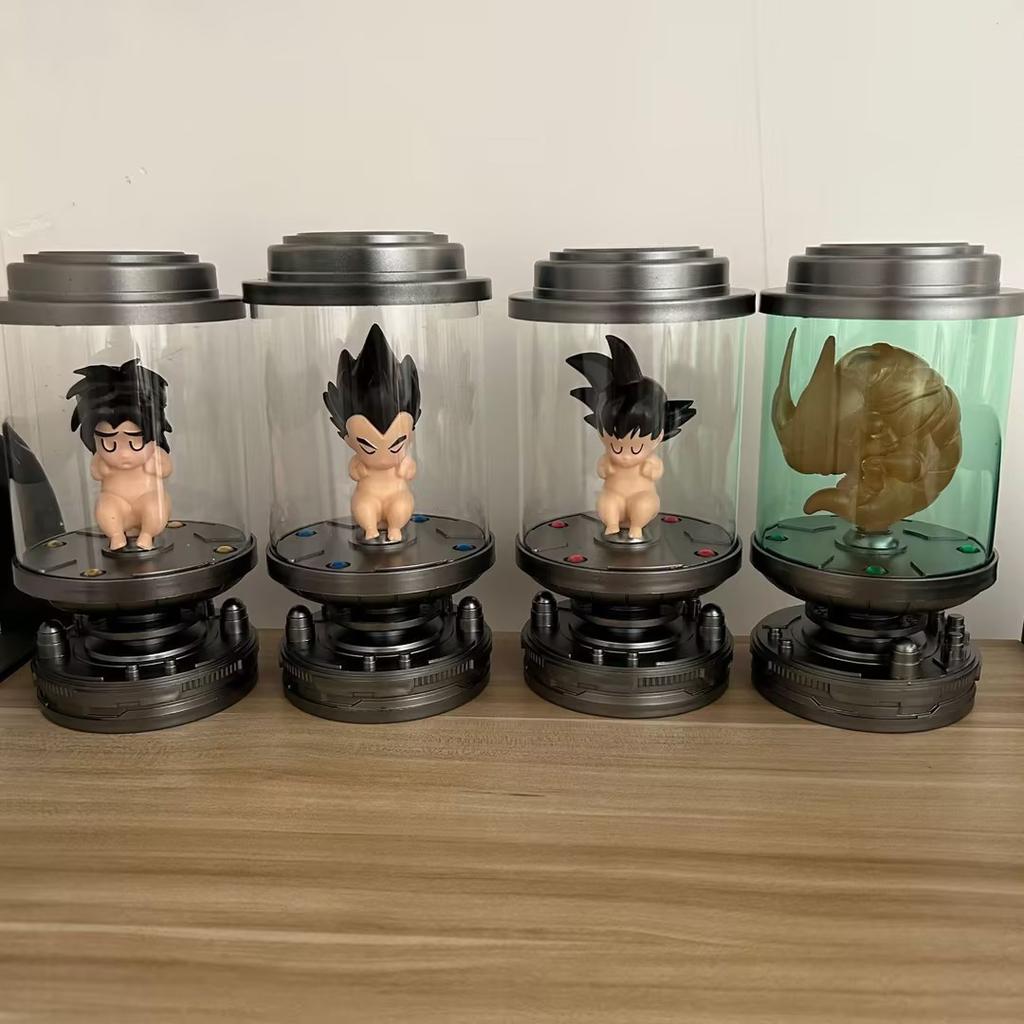 Super Saiyan Q Version Glowing, Wukong Shalu Broly Vegeta, Larval Culture Tank Model Figure