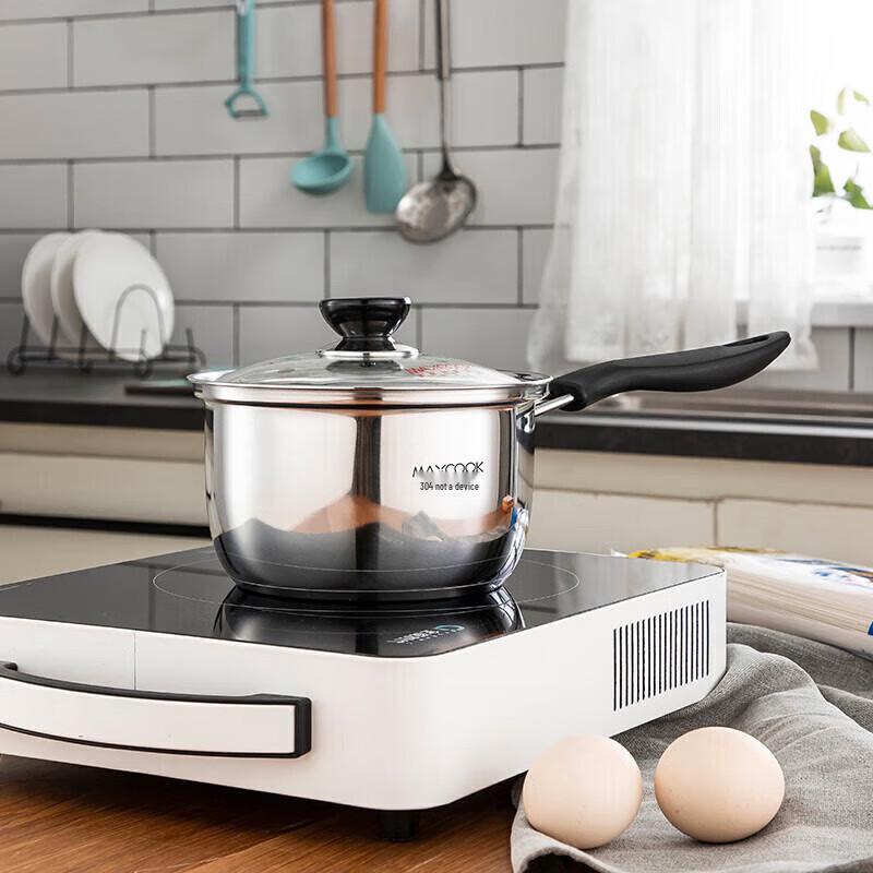 

16cm 304 Stainless Steel Composite Bottom Saucepan