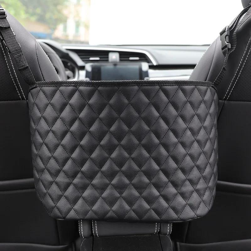 

Car Seat Back Storage Bag PU Leather Large Capacity Storage Storage Hanging Bag Handbag Holder Wallet Holder Travel Pocket Bag