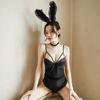 Sex Underwear Sexy Lace Bunny Uniform Temptation Pure Desire Suit Dark Button Crotch Sex Uniform Nightclub Suit