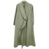 AMERI Green UNDRESSED FRILL COLLAR COAT coat S greenUsed