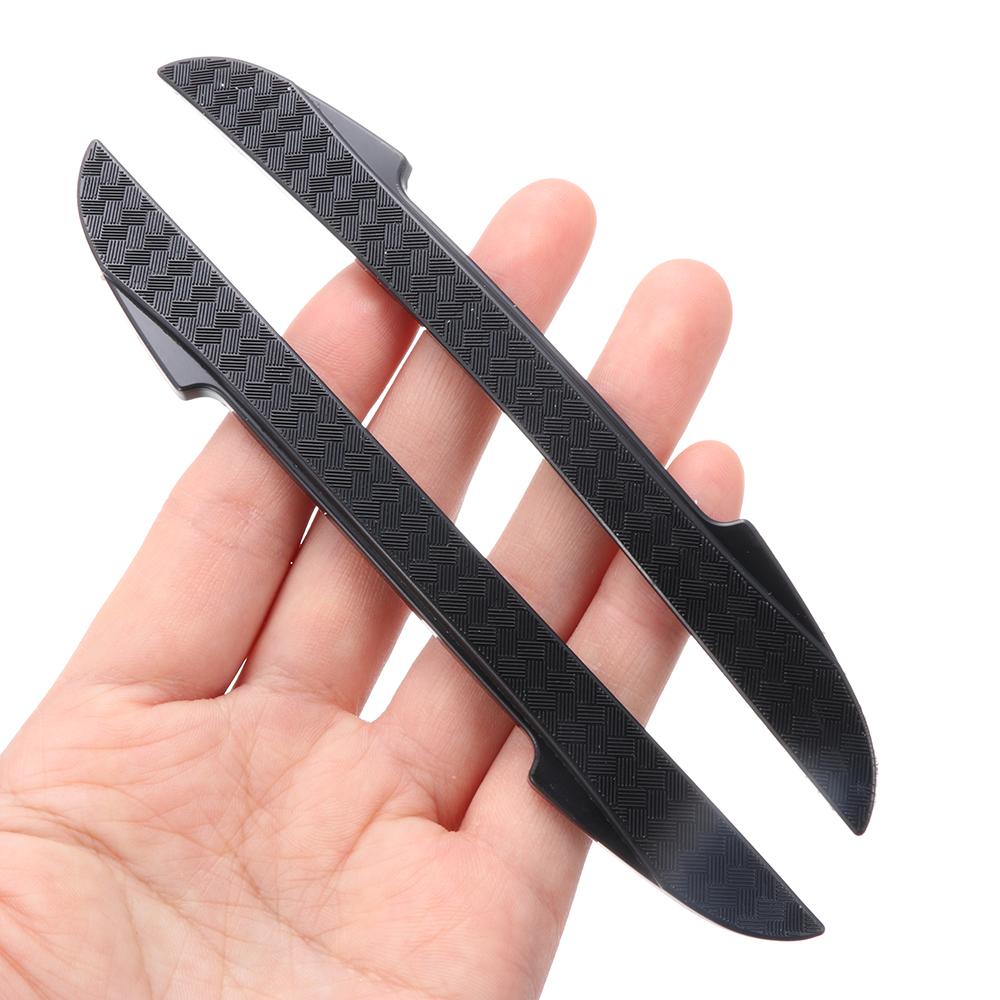 New 4PCS Protective Strip Car Side Door Edge Protector Scrape Guard Bumper Guards Handle Cover 3D Sticker Car Styling Emblem Interior Mirrors 6