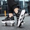 Teen Wheels Shoes Boys Invisible Four Wheels Automatic Shrinkable Burst Shoes Girls Roller Skates