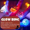 50 Stück Halloween Ringe LED Leuchtende Blinkende Ringe Leuchtende Fingerringe Halloween Party Gastgeschenke für Kinder Erwachsene