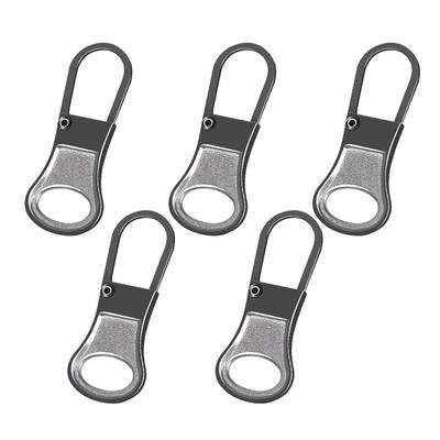 5PCS Replacement Metal Zip Detachable DIY Sewing Zipper Head Backpacks Purses Repair Zipper Sliders Head Sewing Accessories
