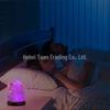 USB Himalayan Crystal Salt Lamp with LED Color-Changing Function for Computer Use