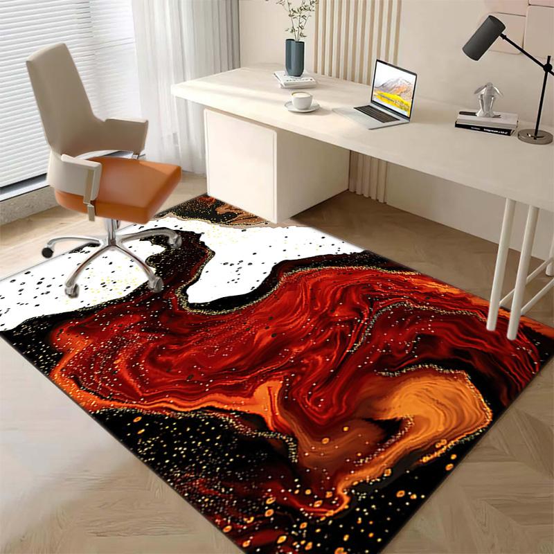 1 Stück Teppich mit Marmorstruktur für Wohnzimmer, Schlafzimmer, Heim-Sofa-Dekoration, rutschfeste Bodenmatte