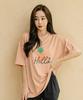 Tyubeuteuli Women'S Hello Loose Fit Short Sleeve Rash Guard B605 Salmon Pink