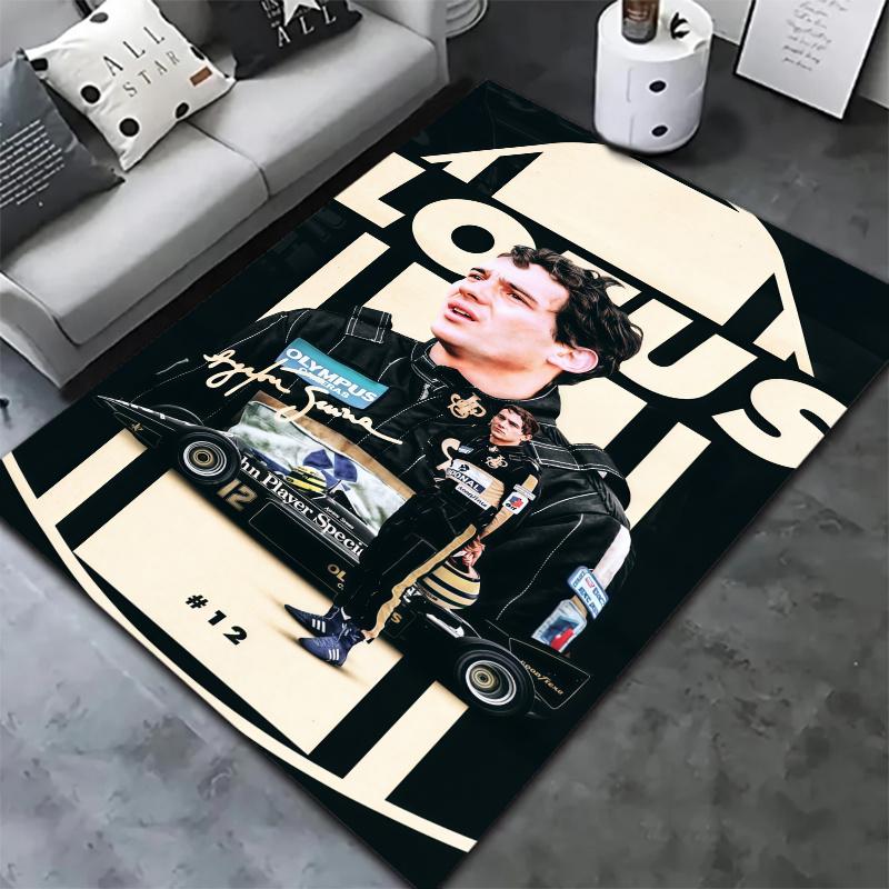 Ayrton Senna Carpet Rug for Living Room Bedroom Home Sofa Decoration,Kids play Nonslip Floor Mat