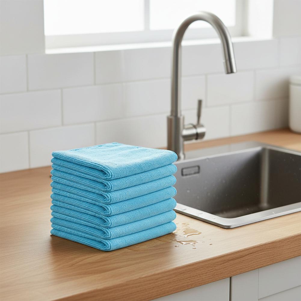 20pcs Car Wash Cloth Microfiber Super Absorbent Dish Towel Kitchen Bathroom Cleaning Rag Household Cleaning Accessories Tool