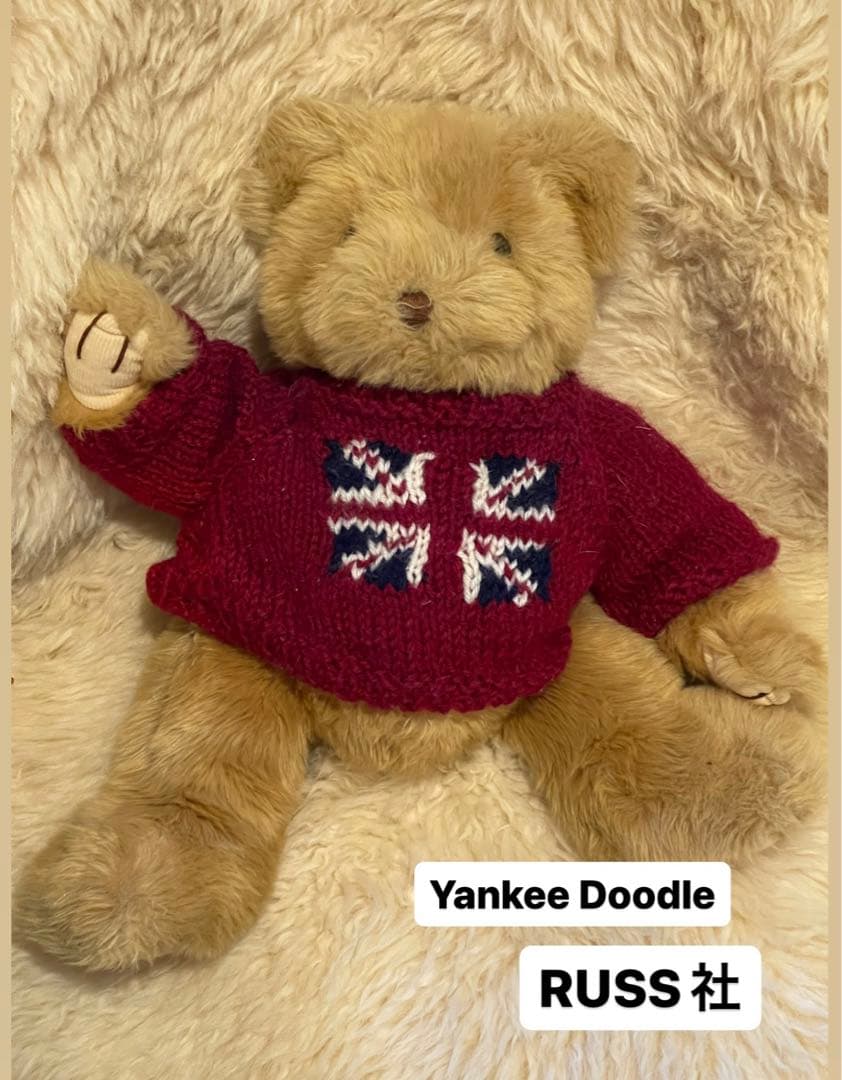 

[USED] RUSS Yankee Doodle Teddy Bear Plush Toy