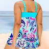Women's Fashion Sling Printed Two-piece Boxer Swimsuit Swimsuit