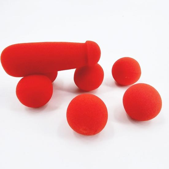 Small Sponge Brother Magic Tricks Red Sponge Balls Kit Funny Stage Prop Magic Performance Preparation Kit