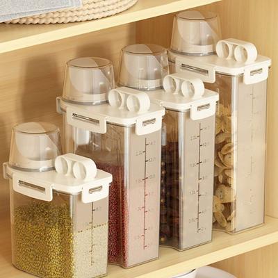Spout Organizer Moisture-proof Sealed Jar Kitchen Storage Tool Cereal Dispenser Storage Box
