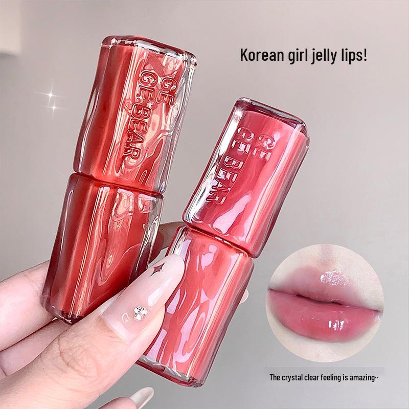 

Gegebear Transparent Ice Mirror Lip Gloss: Plump, Moisturizing, and Long-Lasting for Autumn/Winter.