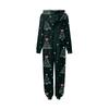 Christmas Print Family Matching Hooded Long Sleeved Zippered Jumpsuit Set