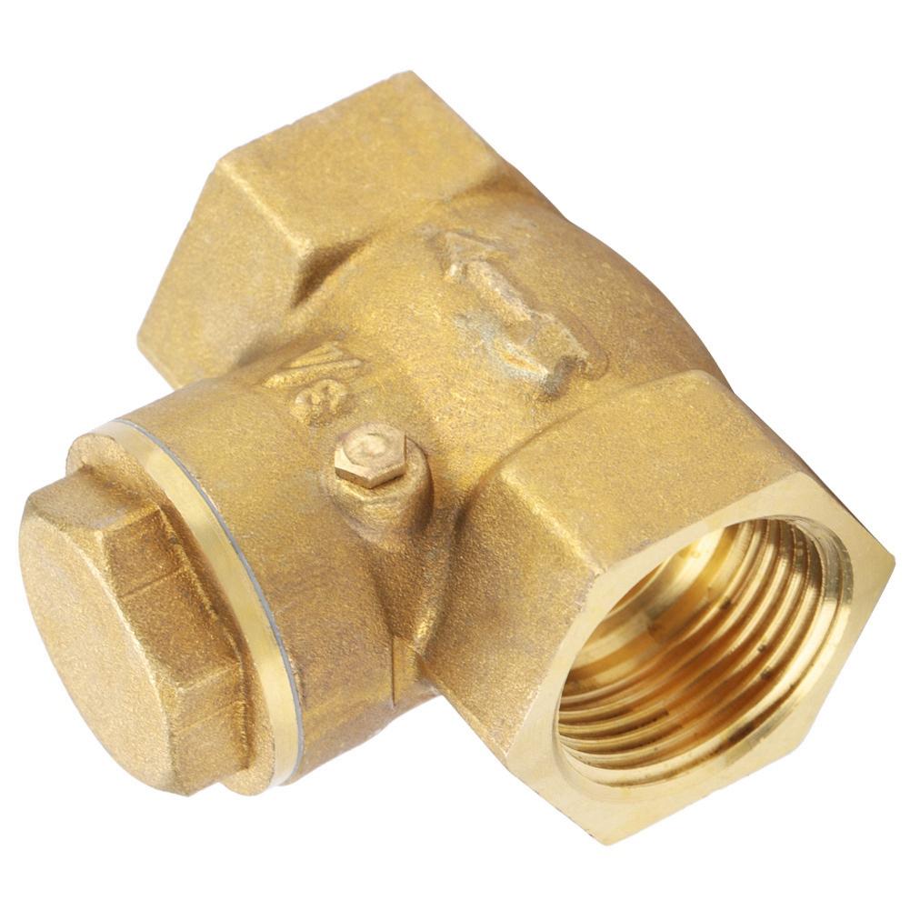 Golden Brass One Way Female Thread Swing Check Valve  Brass Check Valve Parts (DN20)