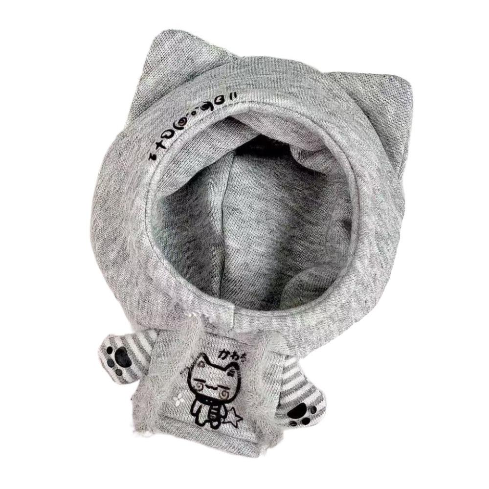 

Кошачьи ушки без атрибутов Кукольная одежда Аксессуары для игрушек Мягкая кукольная одежда для детей Игрушки для девочек серый