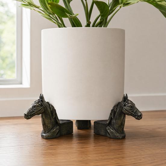 3 Stuks Dierlijke Bloempot Pot Ondersteuning Voetjes, Schildpad Kikker Hond Kat Konijn Bloempot Houder Verhoger Lift Standbeeld, Hars Dier Figuur Standbeeld Decoratie