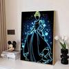 Disney Diamond Painting 5D Cinderella Neon Silhouette Illustration Cartoon Movie Cross Stitch Embroidery Handmade Gift Home Decoration