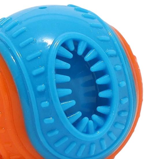 Dog Food Leakage Chew Toy Squeaky Bite Resistant Treat Dispensing Feeder Pet