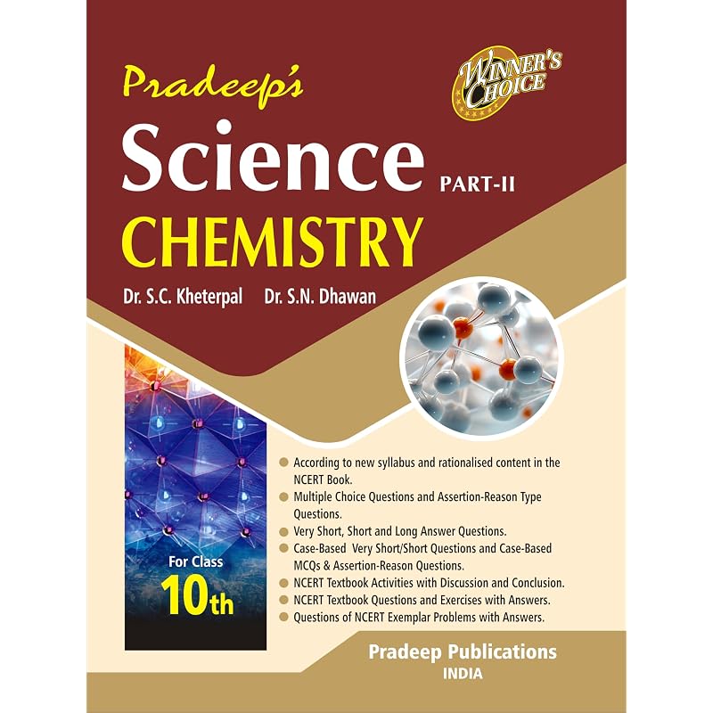 Pradeep's Science Chemistry Part II for Class 10 Examination 202425