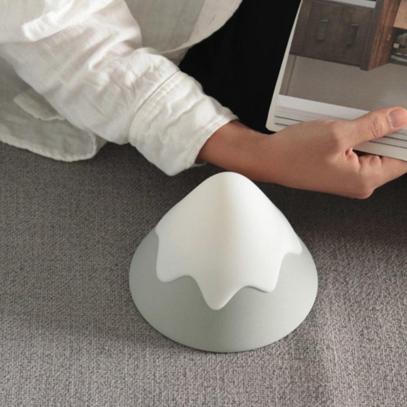 Mini Silicone Touch Snow Mountain Night Light Christmas Gifts Led Sound Control Eye Protection Lamp