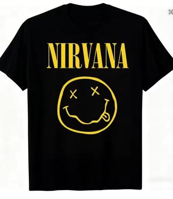 New Nirvana Rock Band Unisexs TShirt HipHop Style Unisexs And Unisexs Oversized Y2k Tee Casual Loose Outdoor Street Unisex Clothes