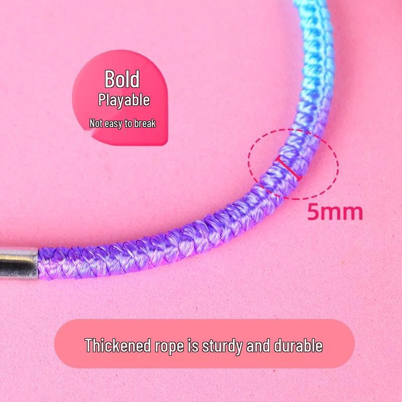 Collective Skipping Rope for Girls: Nostalgic Elastic Band for Kids' Sports Activities