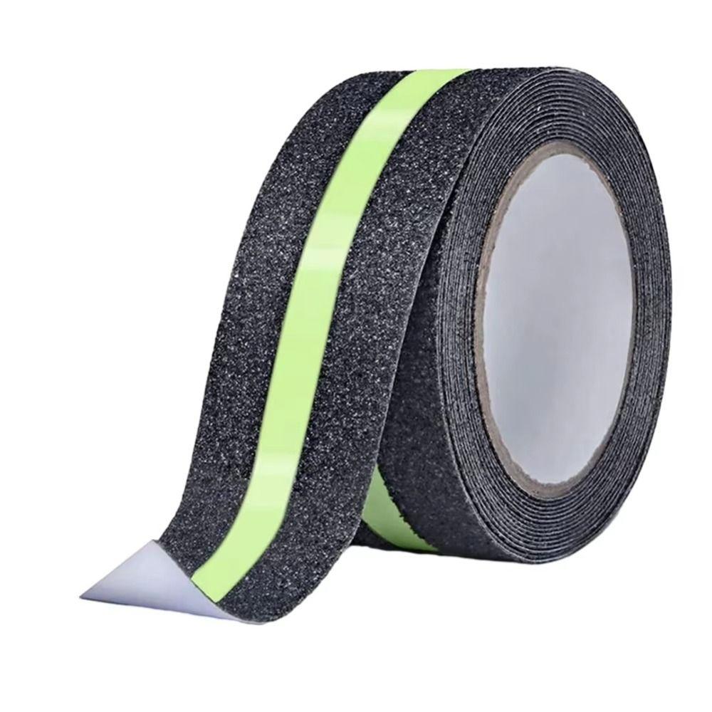 Green Stripe Anti Slip Tape Glow In the Dark Luminous Tape Traction Tape  Step Indoor
