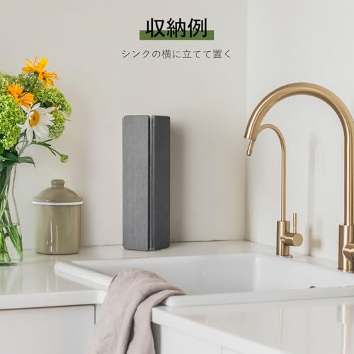 ISHU Kitchen Draining Mat, Diatomaceous Earth, Absorbent, Hard, Drains Dishes, Sink, Large, Quick-Drying, Safe for Dish Draining, Tray, Bath, and More