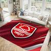 Nottingham Forest Design Kristall Samt Teppich Gemütlich Nicht?Rutschfester Teppich mit Aufdruck für Schlafzimmer Wohnzimmer Eingang