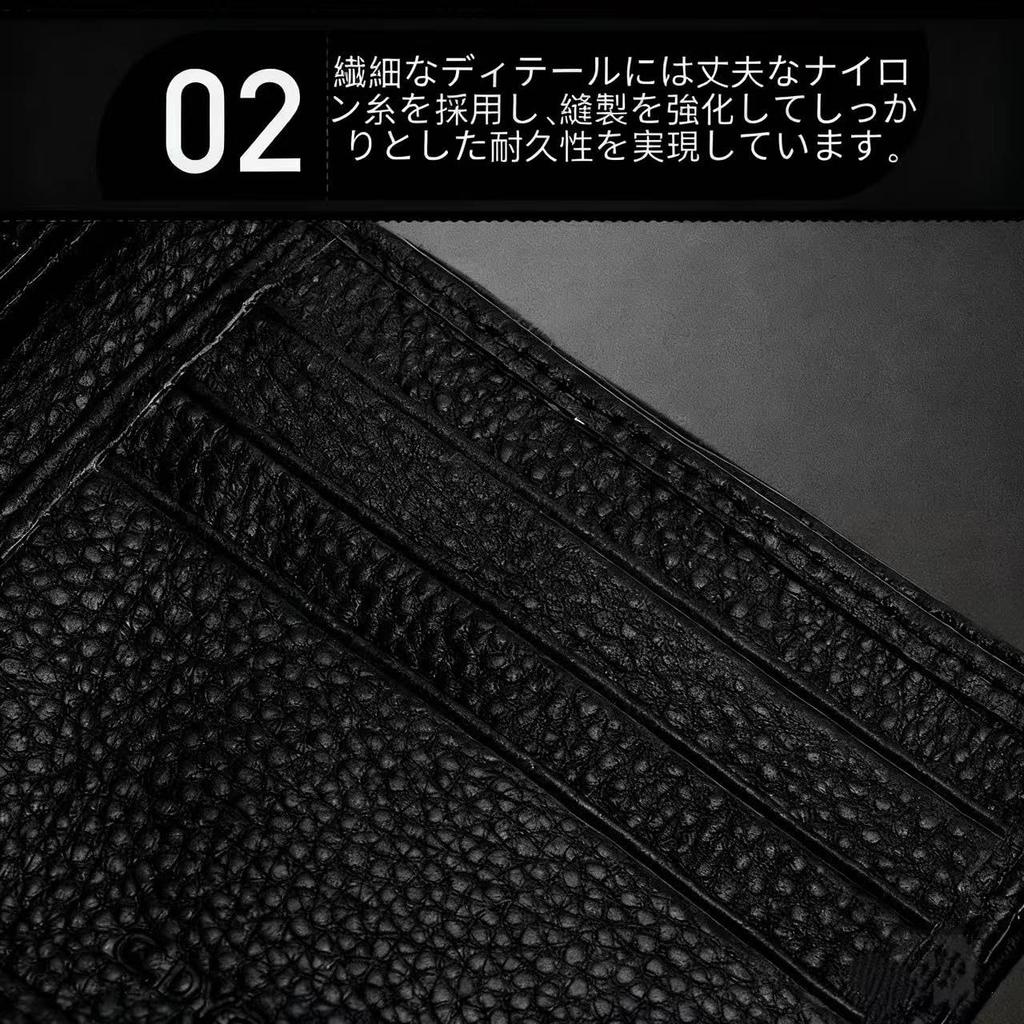 VoloEco Bifold Lightweight Genuine Holds 6 Hidden Zipper Pocket Men's Wallet, Leather, Cards, (Black)