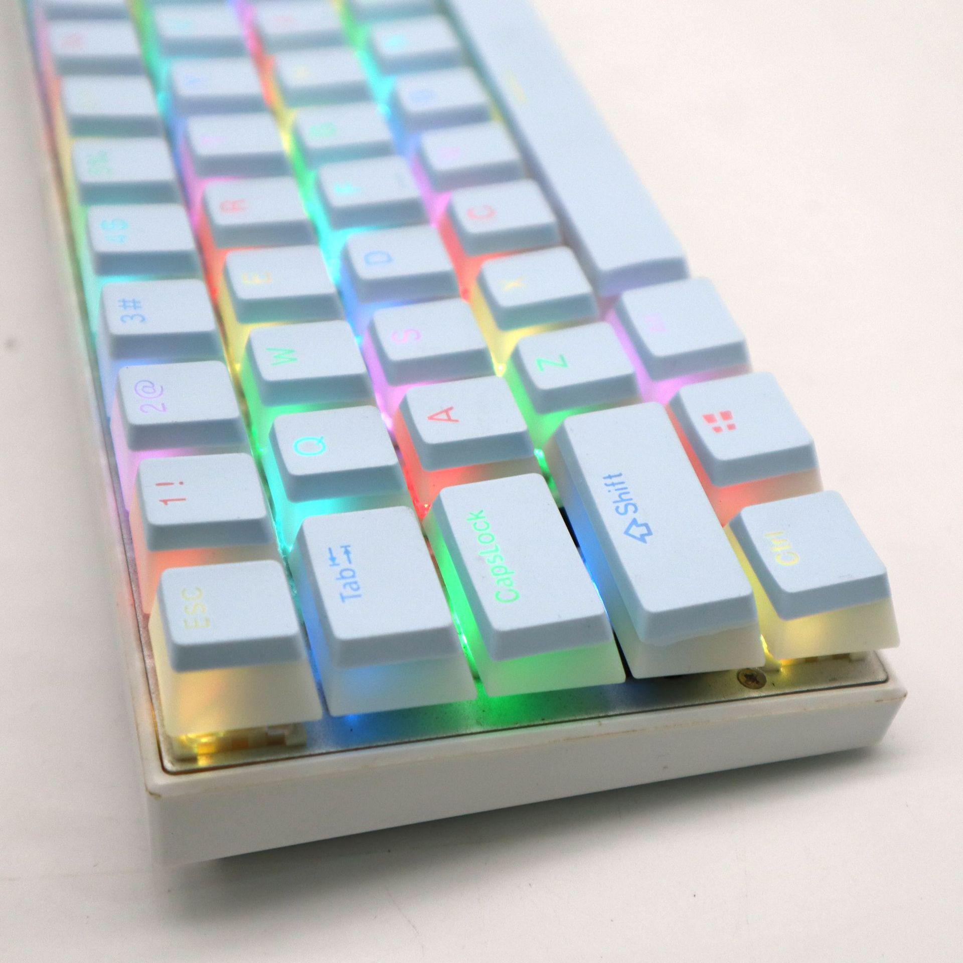 

Напівпрозорий двошаровий PBT Pudding Keycap Set для механічних клавіатур 104 keys Pudding синій
