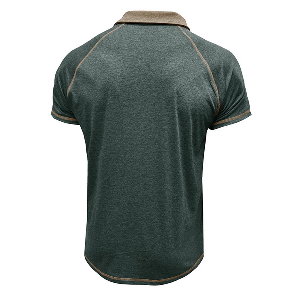 Men's Color Short Sleeve Tops Men's Casual Fashion Short Sleeve Tops