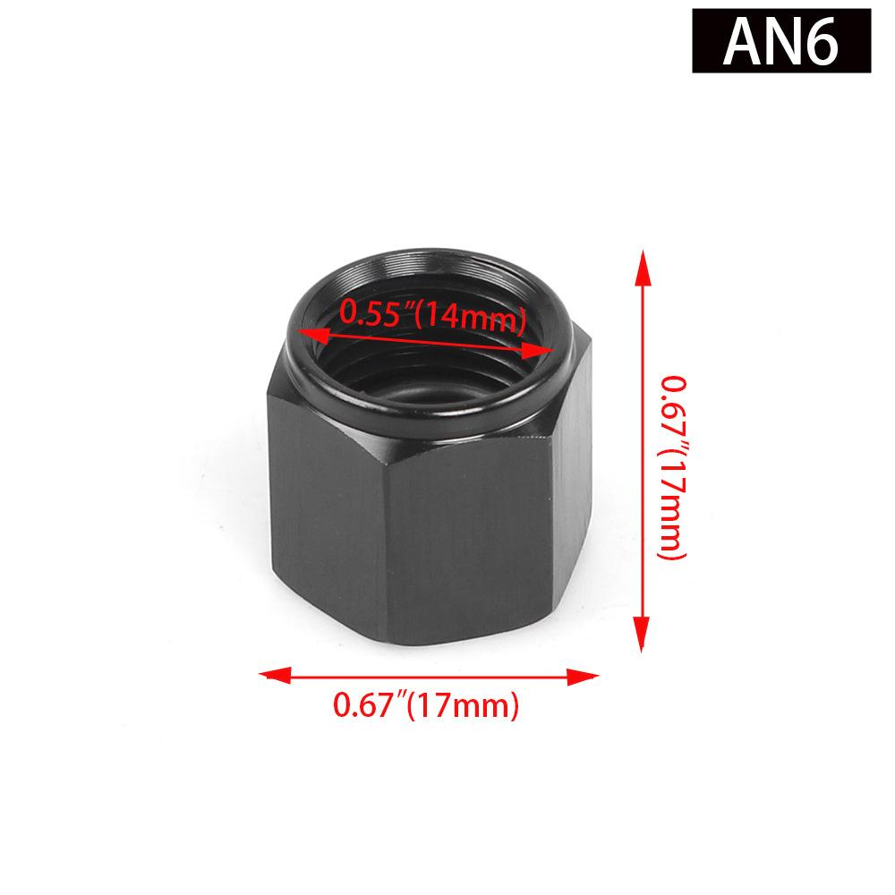 Car Modification Accessories Fuel Tank Connector Cap Auxiliary Fuel Tank Cap AN4 6 8 10 12