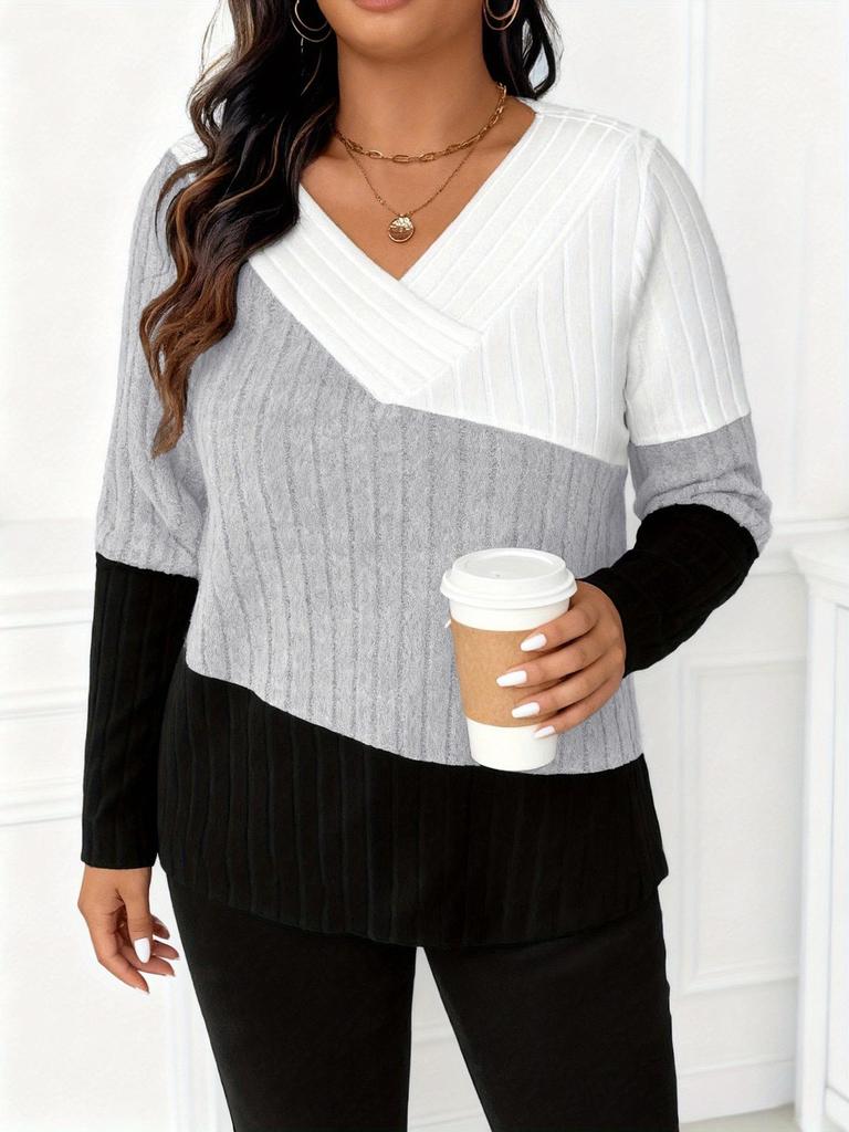 Plus Size Women's Knitwear: 2025 Autumn/Winter New Arrivals - Extra Large Japanese Korean Casual Styles
