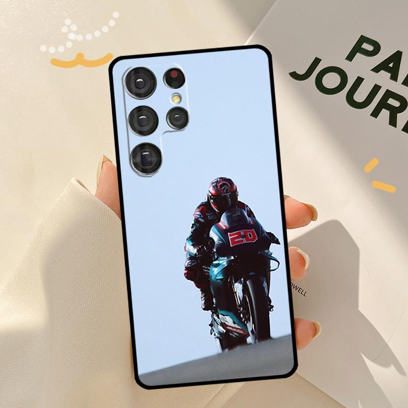 Moto NO.20 Fabio Quartararo Case For Samsung Galaxy S23 S21 S22 Ultra Note 20 S20 FE S8 S9 S10 Note 10 Plus Phone Shell