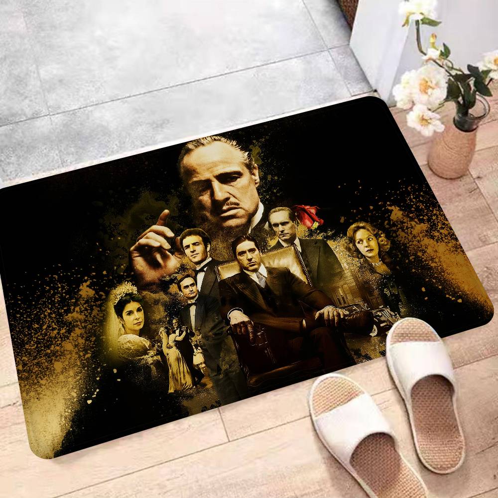 

Гангстерский фильм Крестный отец Коврики для комнаты G-Godfather Противоскользящие Впитывают воду Длинная полоса Подушка Коврик для спальни Бытовые ковры 40x60 cm