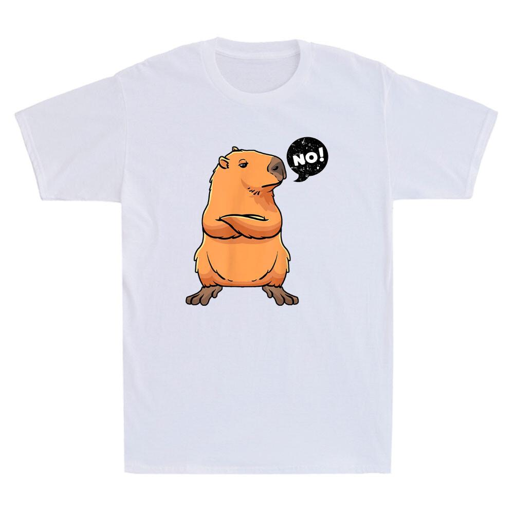 NO! Funny Capybara Giant Cavy Rodent Graphic Novelty Unisex's Short Sleeve T-Shirt