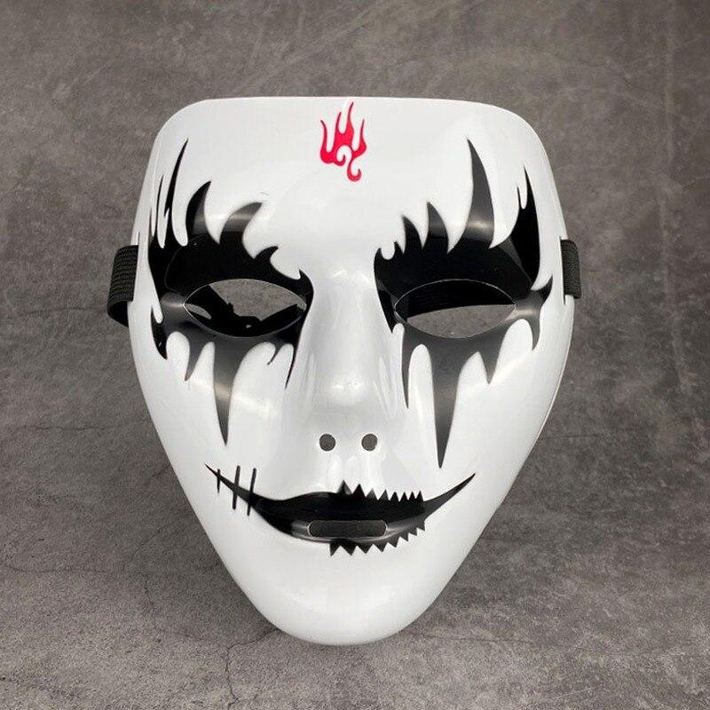 Barnemaske Halloween rekvisitter Masquerade full ansiktsmaske Hip Hop Voksen Håndmalt Hvit Street Dance Menn Voksen Maske