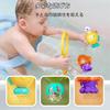 Bath Toy Fishing Game Water Play Toy Gift Fishing Game Pool Magnetic Fishing Set Cute Water Gun Water Wheel Shower Fountain Bath Toy Birthday Present
