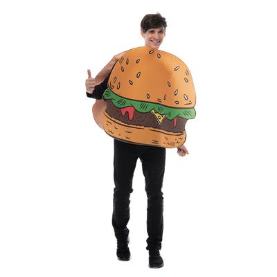 Erwachsene Unisex Hamburger Cosplay Kostüm Lustiges Essen Halloween Kostüm