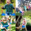 Taeku Kids Swing, Plastic Swing Seat with Rope, Adjustable Tree Swing Set Accessories for Outdoor Indoor Playground (Blue)