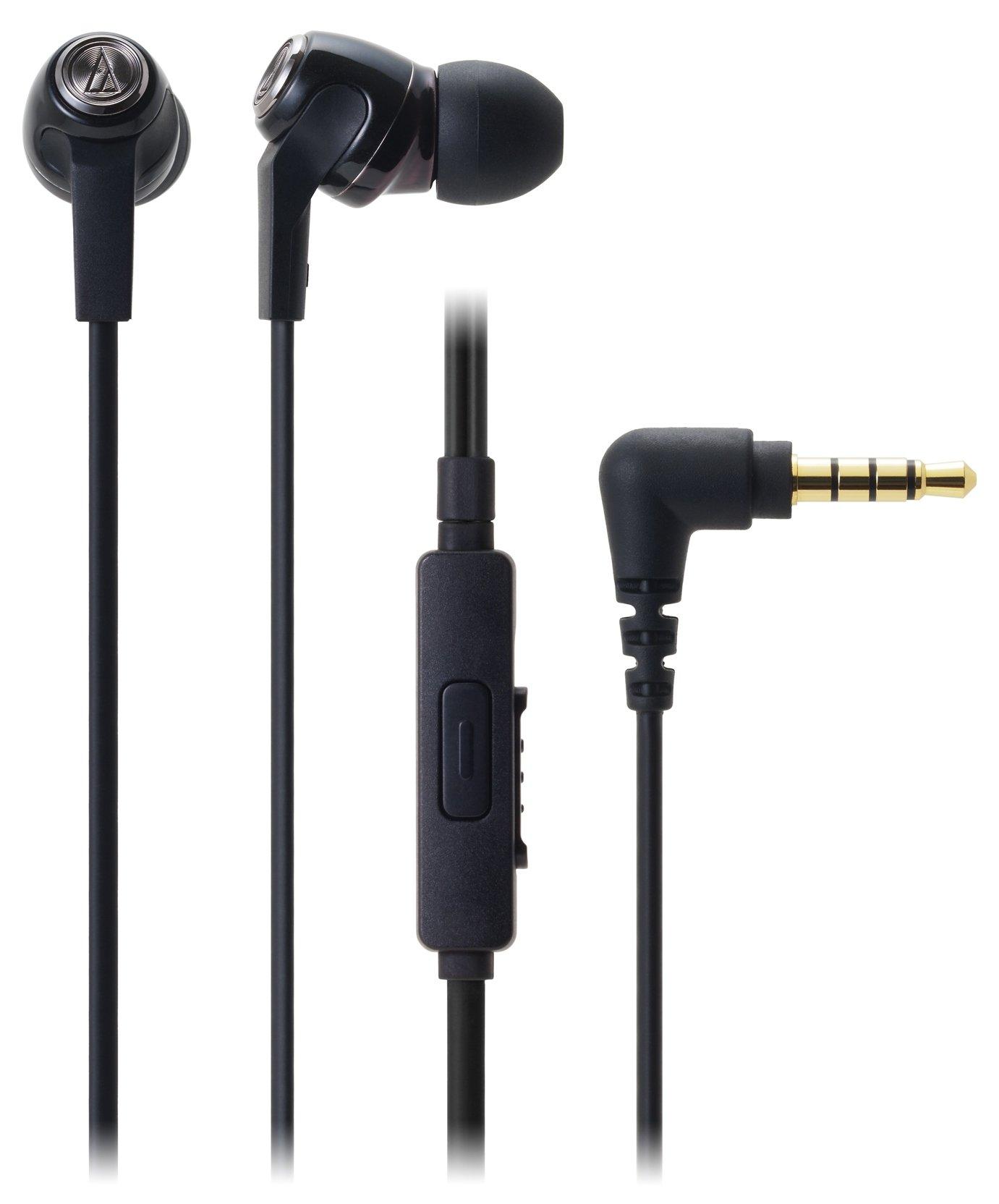 

Audio-Technica In-Ear Earphones for Smartphones, Black, ATH-CK323iS BK